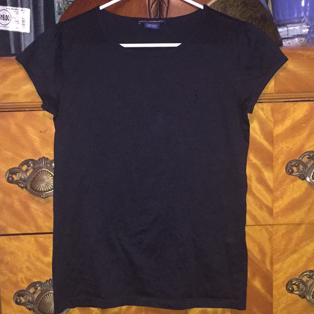 Ralph Lauren sport vintage black athletic shirt